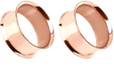 Pierced Owl Rose Gold Plated Stainless Steel Double