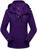 BIYLACLESEN Women's 3-in-1 Snowboard Jacket Winter Coats